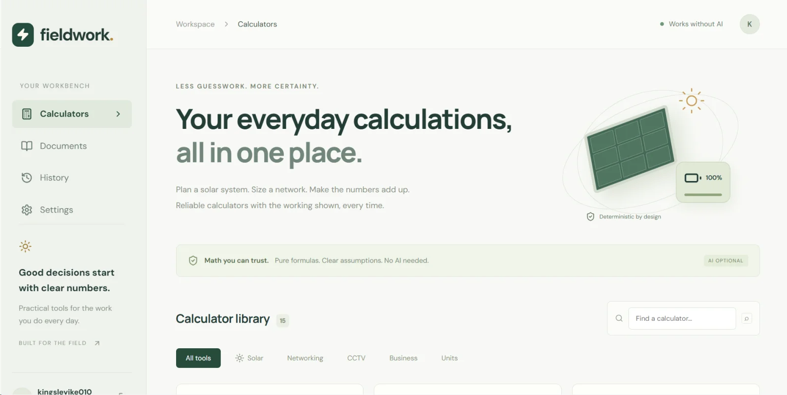 Solar Tools — Calculators & Document Search